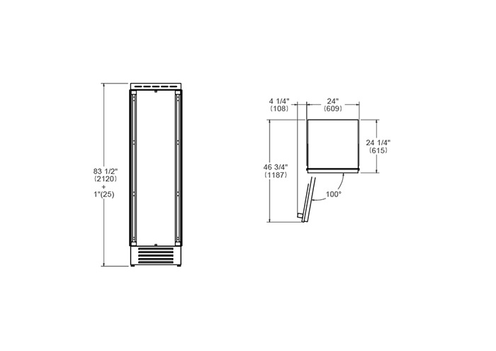 60 cm frys för inbyggnad, för panel